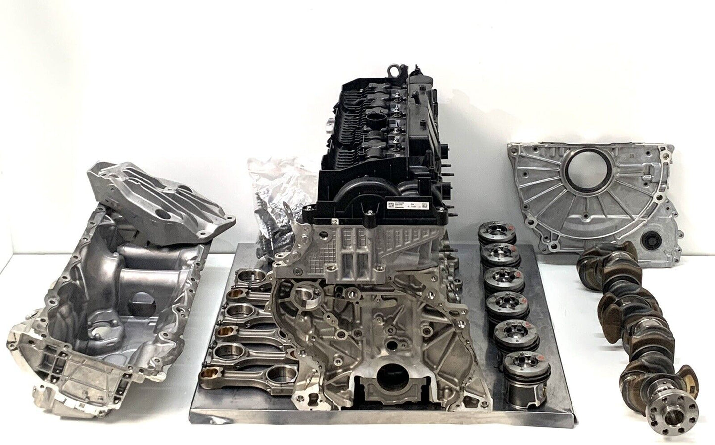 Motor B57D30A Motorblock Kurbelwelle Ölwanne Kolben Pleuelstangen Original BMW